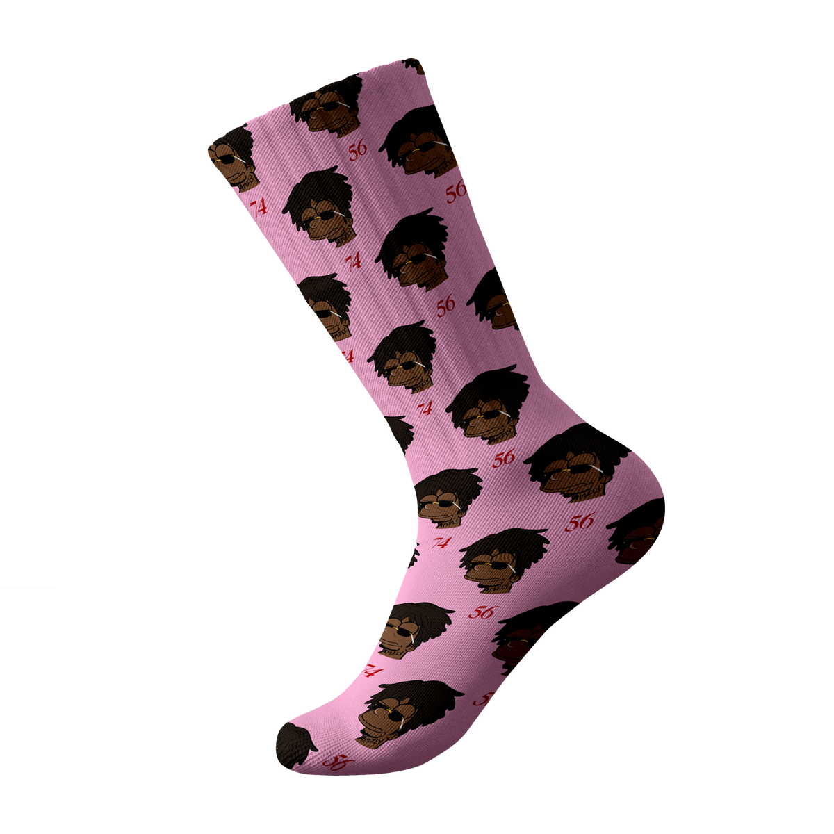 Cash Kidd - Pink 5674 Simpsons Socks
